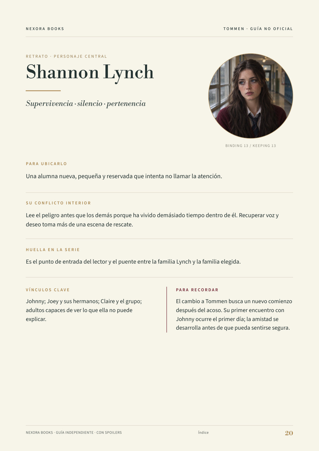 Los chicos de Tommen · Guía visual PDF