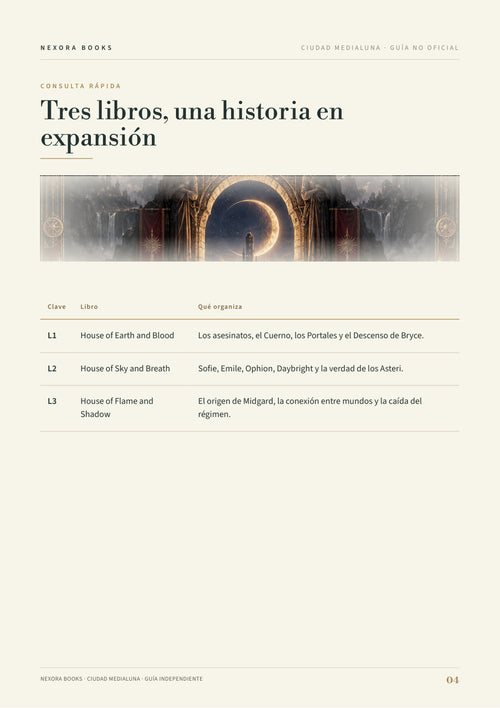 Ciudad Medialuna · Guía visual PDF