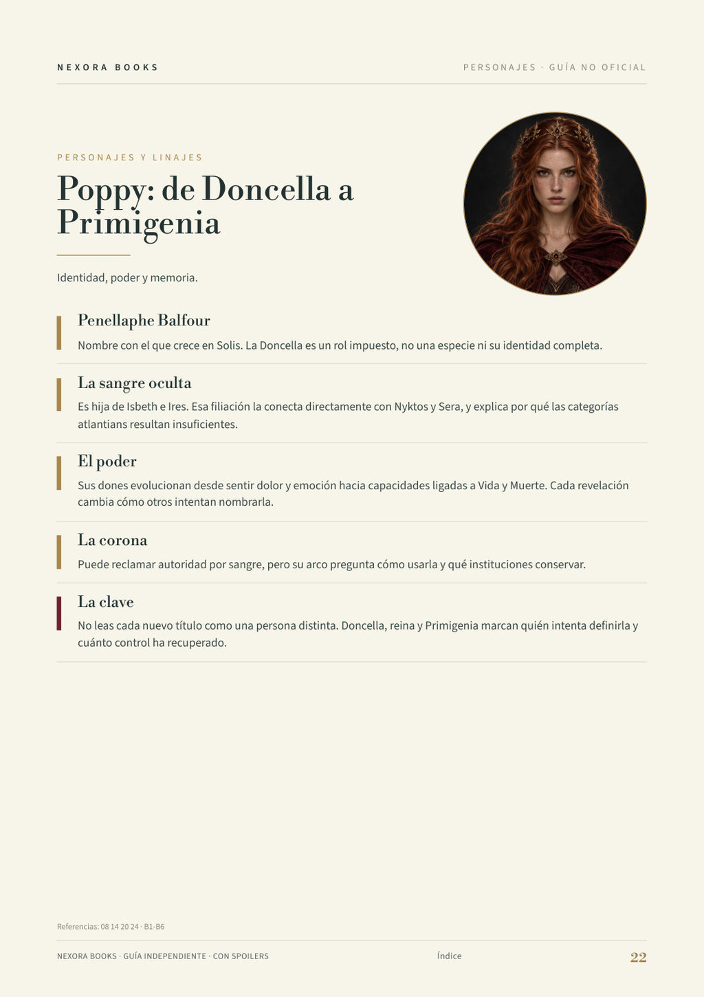 De sangre y cenizas + Carne y fuego · Guía visual PDF
